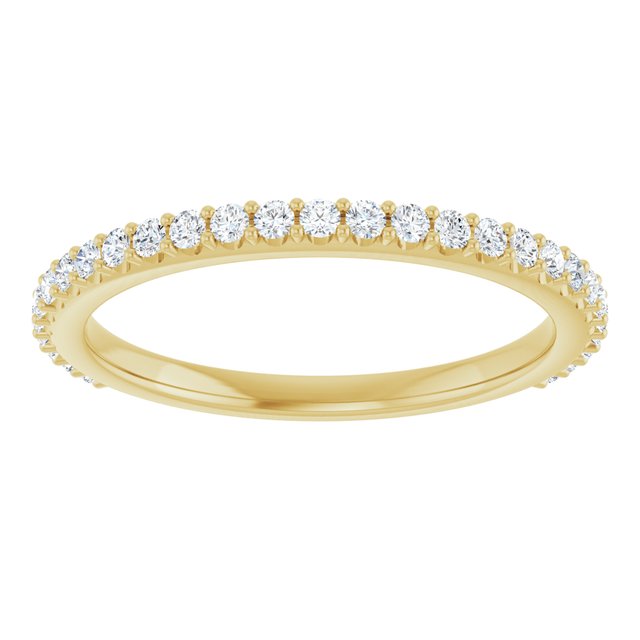 14K Yellow 1/3 CTW Lab-Grown Diamond Band