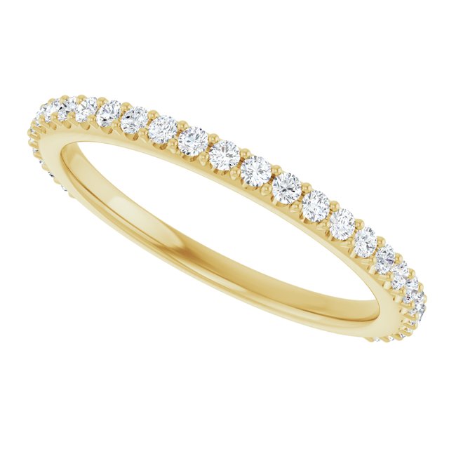 14K Yellow 1/3 CTW Lab-Grown Diamond Band