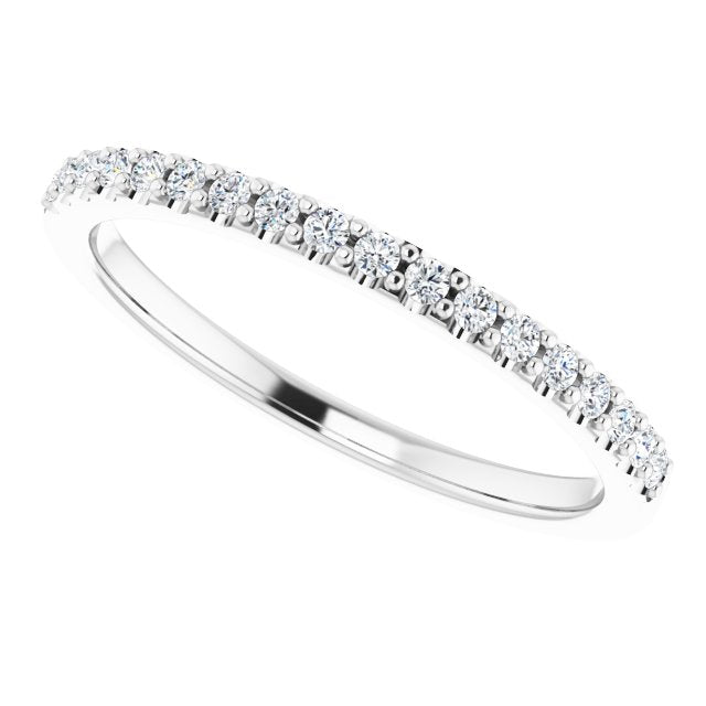 14K Oval 1/5 CTW Natural Diamond Matching Band