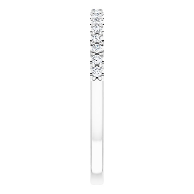 14K Oval 1/5 CTW Natural Diamond Matching Band