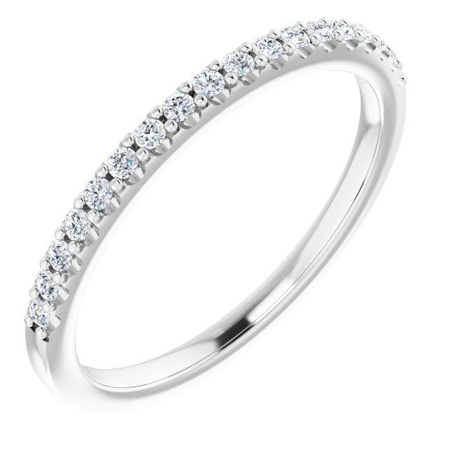 14K Oval 1/5 CTW Natural Diamond Matching Band
