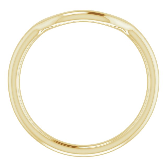 10K Band for Asscher Ring