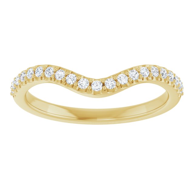 14K Yellow 1/5 CTW Natural Diamond Band