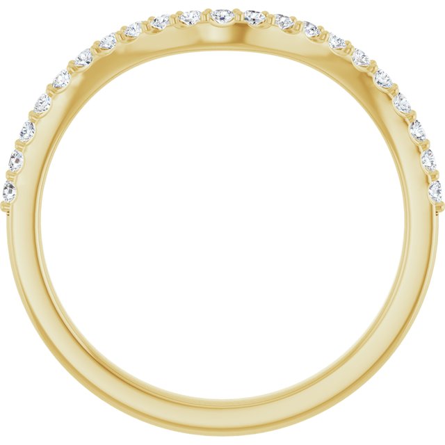 14K Yellow 1/5 CTW Natural Diamond Band