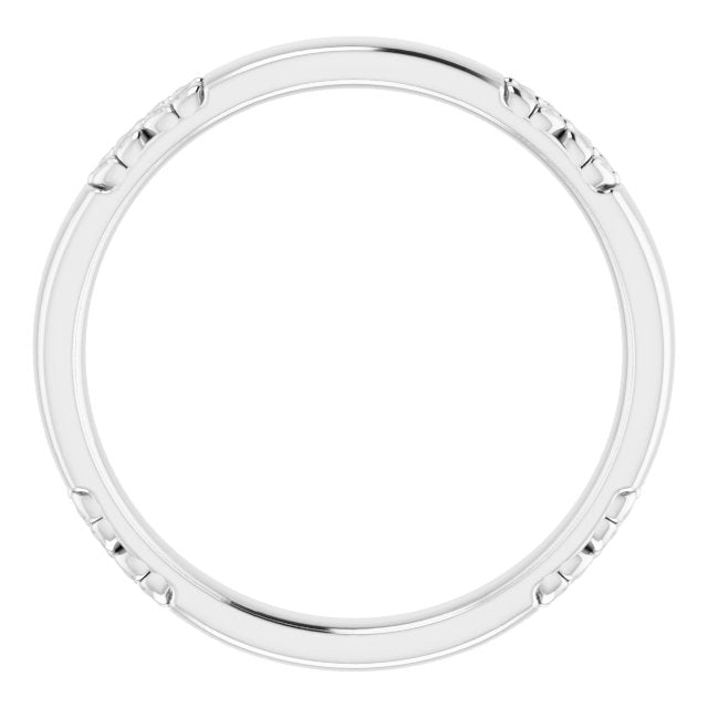 Sterling Silver Floral Matching Band
