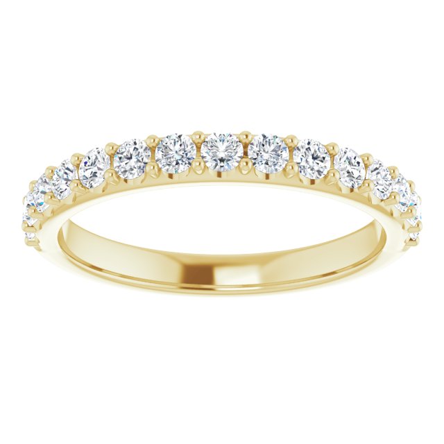 14K Yellow 5/8 CTW Lab-Grown Diamond Band