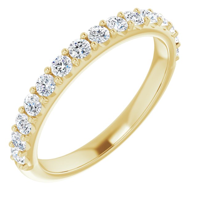 14K Yellow 5/8 CTW Lab-Grown Diamond Band