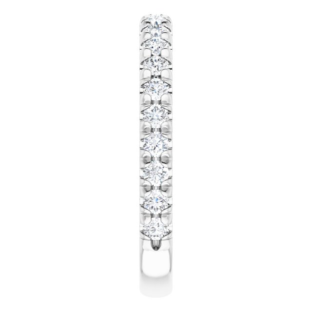 14K White 5/8 CTW Diamond Matching Band