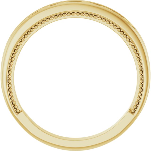 14K Yellow Vintage-Inspired Matching Band