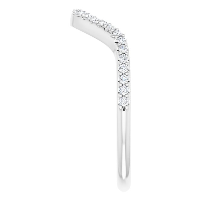 14K White 1/5 CTW Diamond Band