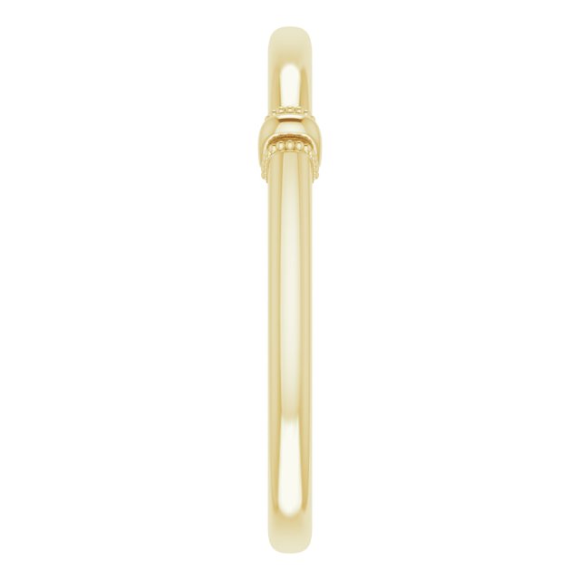 14K Milgrain Matching Band