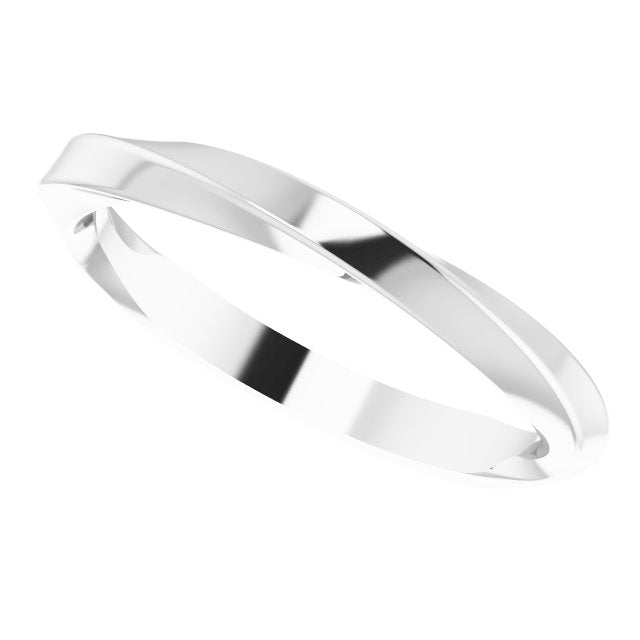 14K Twisted Matching Band