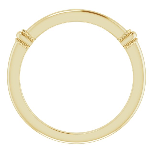 14K Milgrain Matching Band