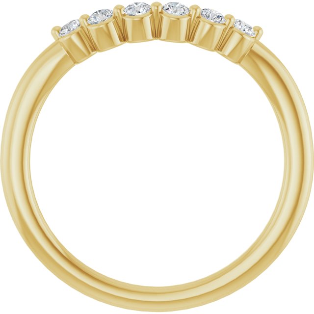14K Yellow 1/6 CTW Lab-Grown Diamond Band