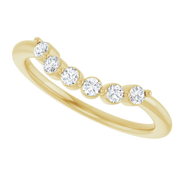 14K Yellow 1/6 CTW Lab-Grown Diamond Band