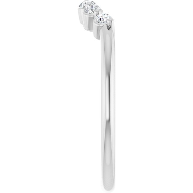 14K White 1/6 CTW Lab-Grown Diamond Band