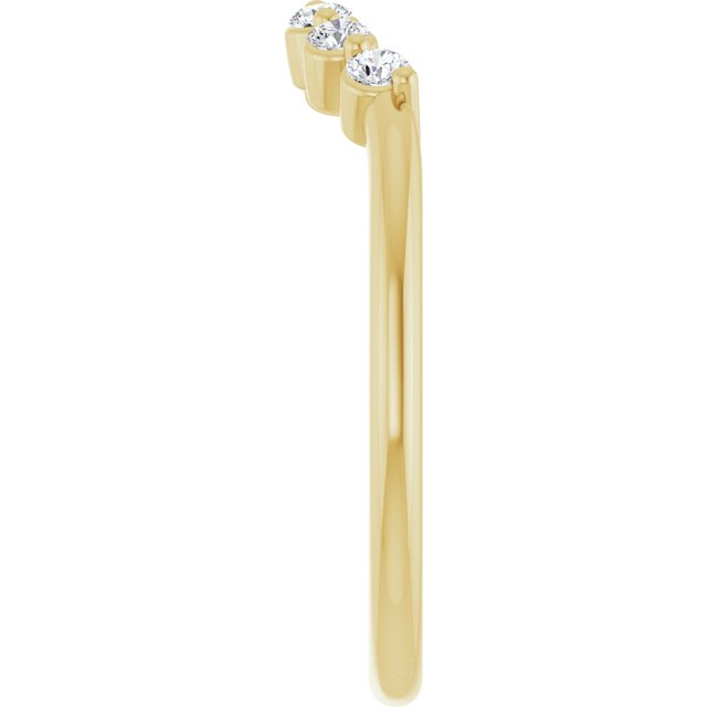14K Yellow 1/6 CTW Lab-Grown Diamond Band