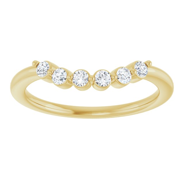 14K Yellow 1/6 CTW Lab-Grown Diamond Band