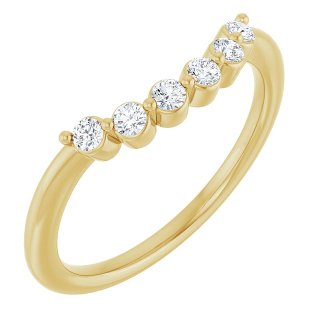 14K Yellow 1/6 CTW Lab-Grown Diamond Band