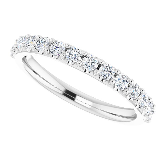 Platinum 1/2 CTW Lab-Grown Diamond Band