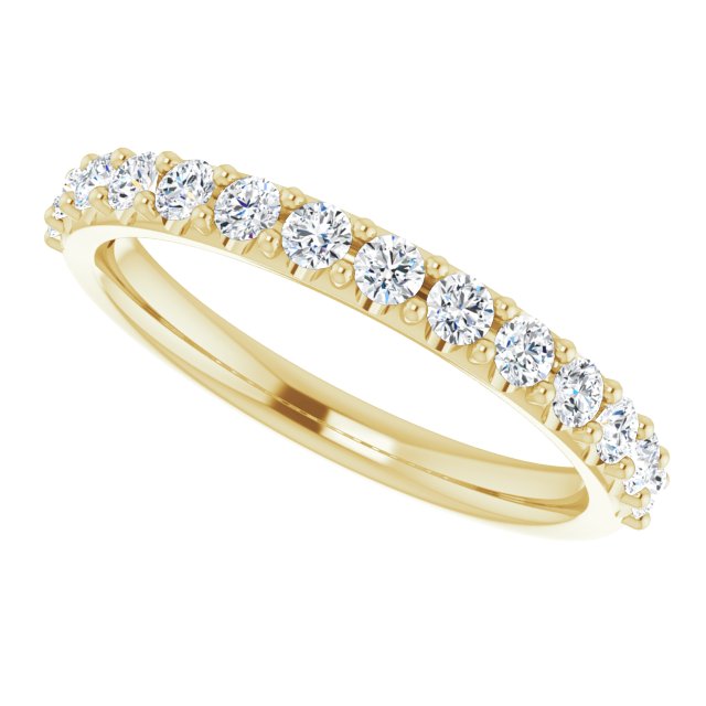 14K Yellow 3/8 CTW Diamond Band