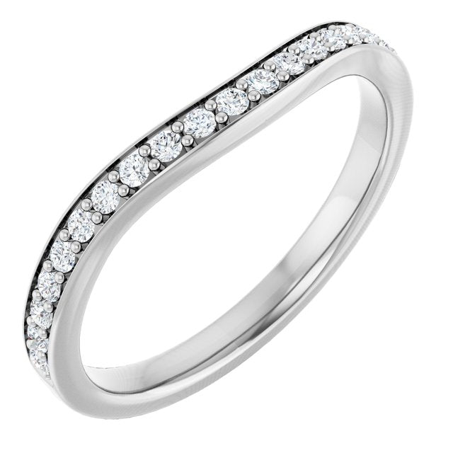 14K 1/5 CTW Diamond Band for Round Ring