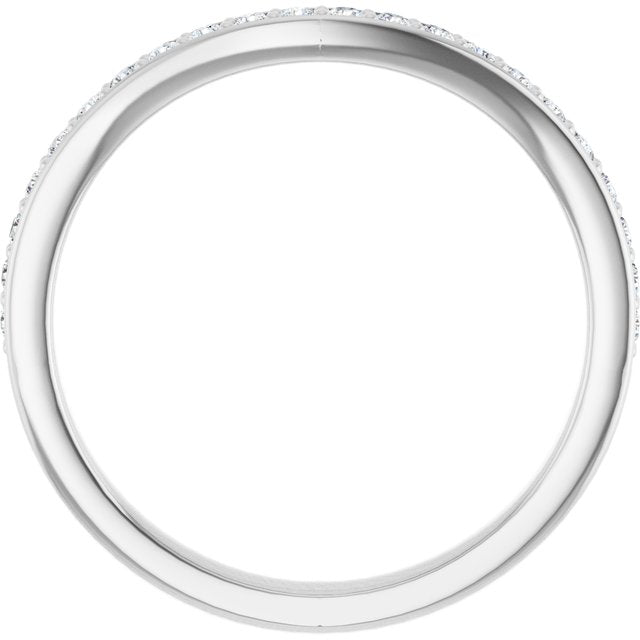 14K 1/5 CTW Diamond Band for Round Ring