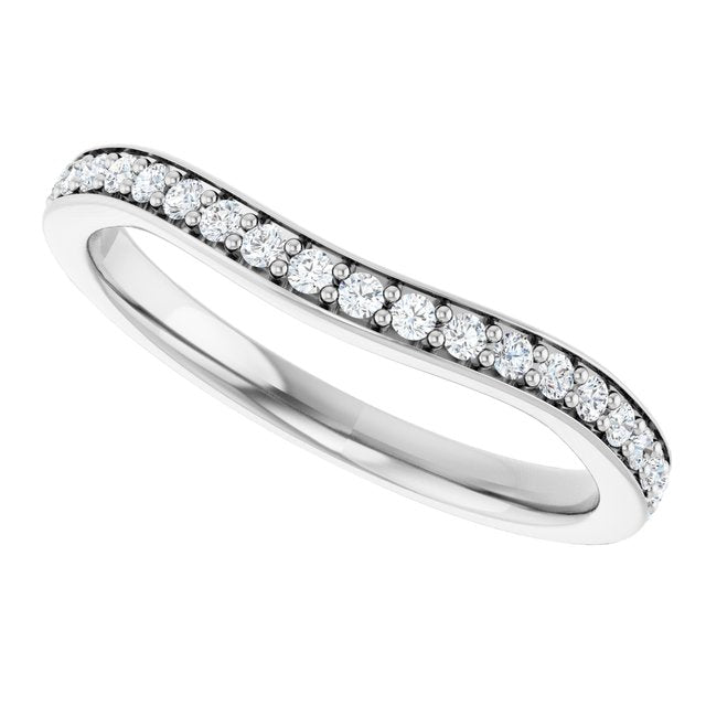 14K 1/5 CTW Diamond Band for Round Ring