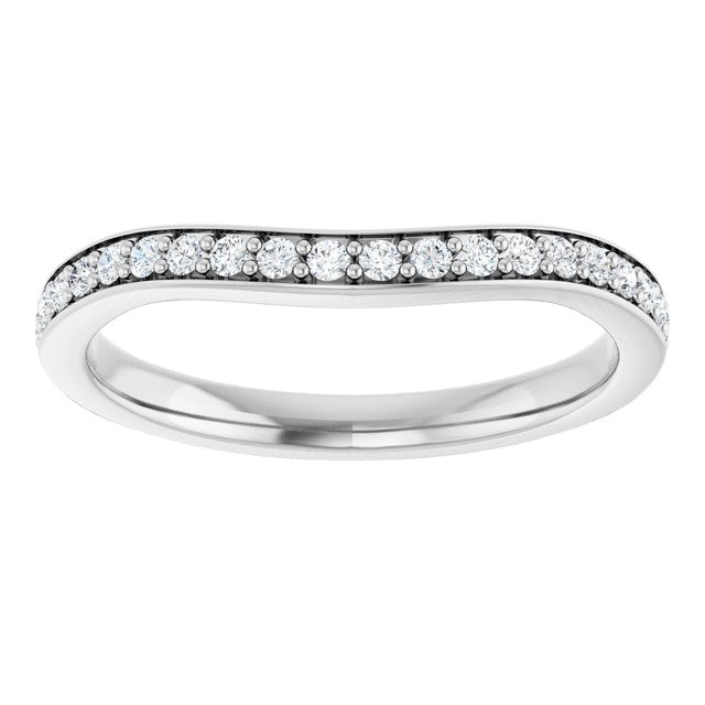 14K 1/5 CTW Diamond Band for Round Ring