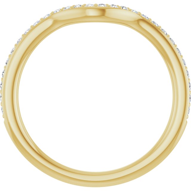 14K 1/6 CTW Diamond Band for Round Ring