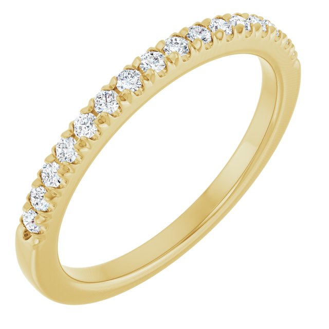 14K Yellow 1/5 CTW Lab-Grown Diamond Band