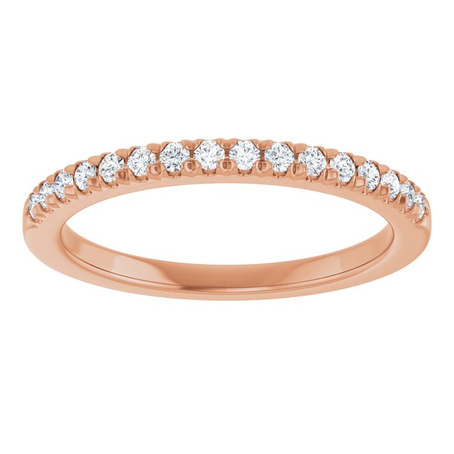14K Rose 1/4 CTW Lab-Grown Diamond Band