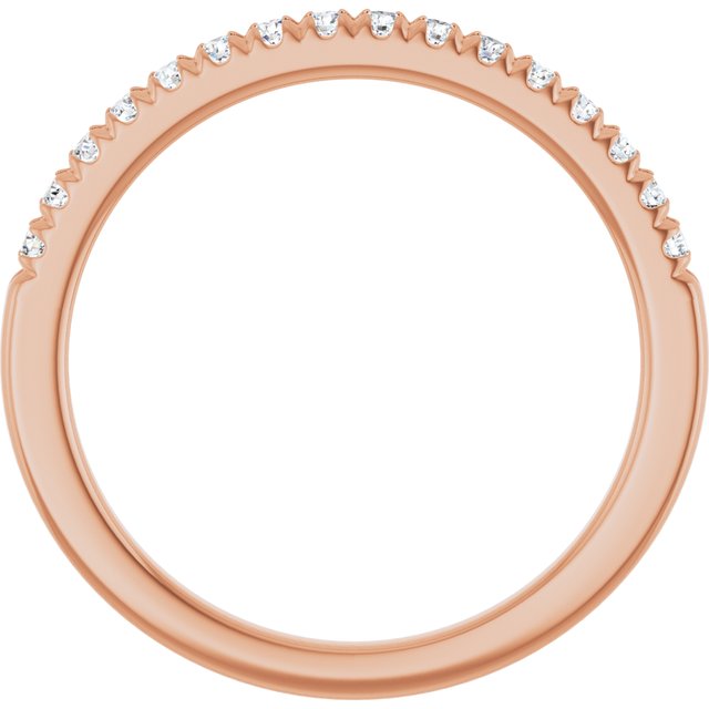 14K Rose 1/4 CTW Lab-Grown Diamond Band