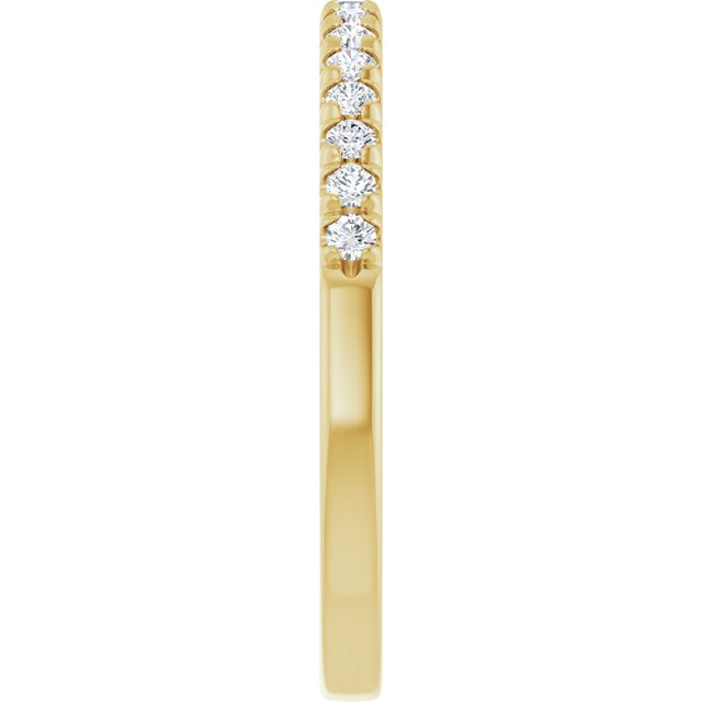 14K Yellow 1/5 CTW Lab-Grown Diamond Band