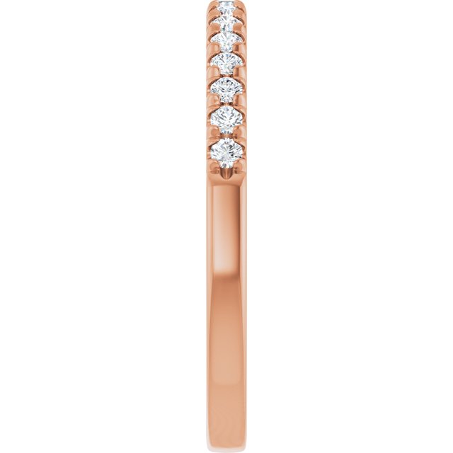 14K Rose 1/4 CTW Lab-Grown Diamond Band