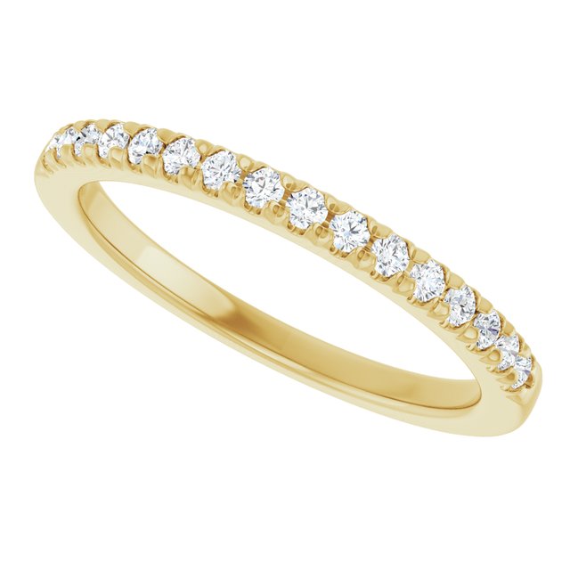 14K Yellow 1/5 CTW Lab-Grown Diamond Band