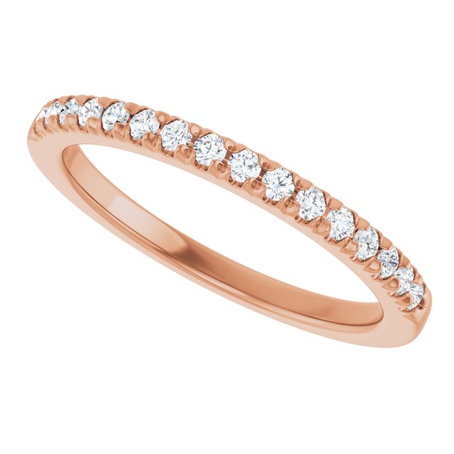 14K Rose 1/4 CTW Lab-Grown Diamond Band