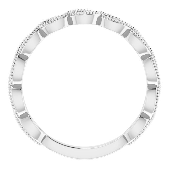 14K 1/8 CTW Natural Diamond Band for Round Ring