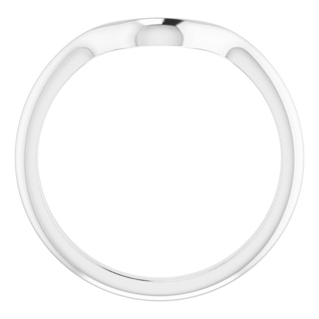 Sterling Silver Band for Oval Ring