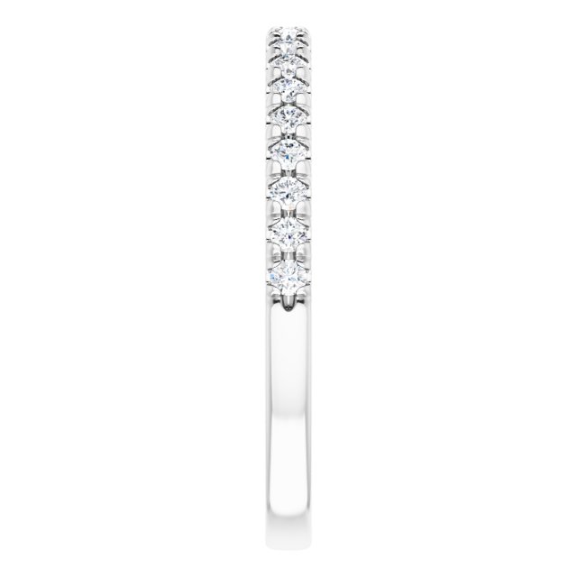 14K White 1/4 CTW Diamond Matching Band