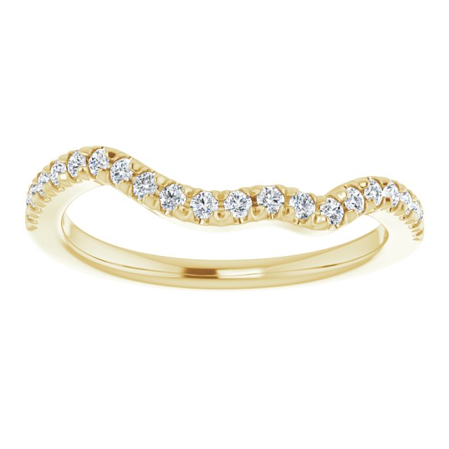 14K Yellow 1/5 CTW Diamond Band