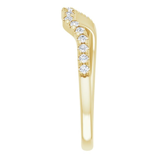 14K Yellow 1/5 CTW Diamond Band