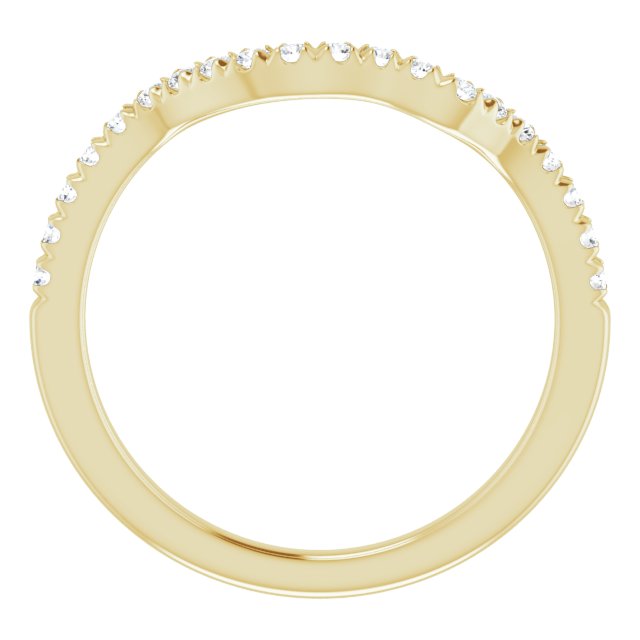 14K Yellow 1/5 CTW Diamond Band