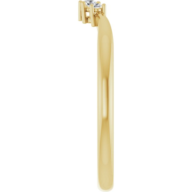 14K Yellow .05 CTW Natural Diamond Matching Band