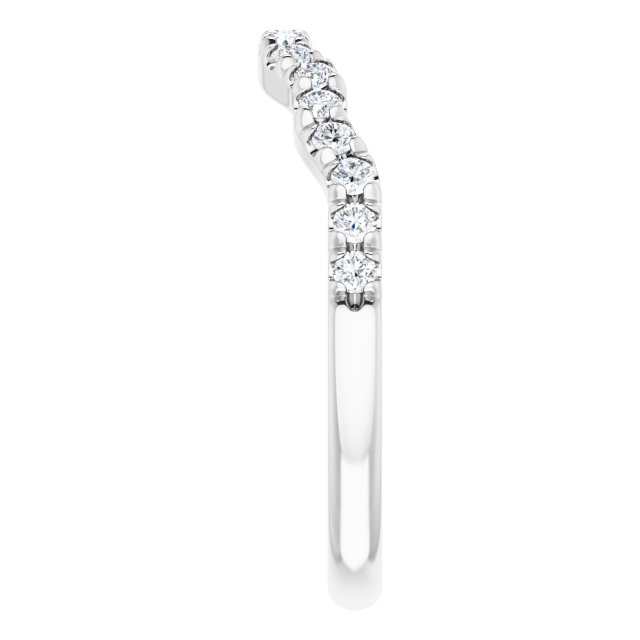 14K White 1/4 CTW Lab-Grown Diamond Band