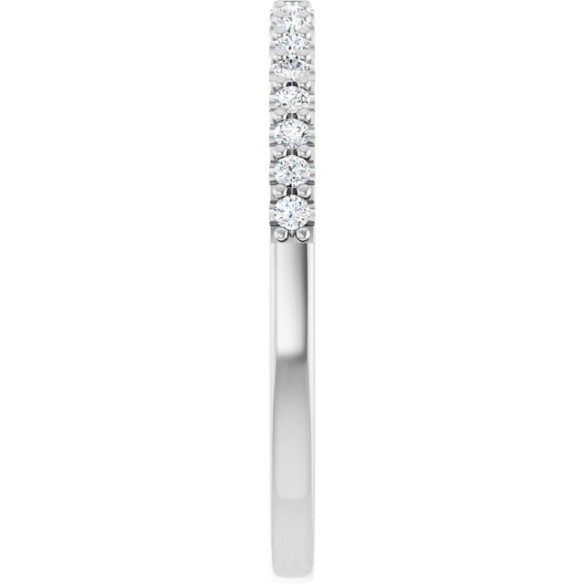 14K 1/6 CTW Natural Diamond Band for Cushion Ring