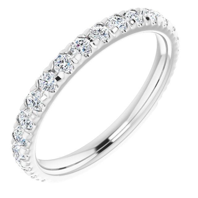 14K White 1/2 CTW Lab-Grown Diamond Band