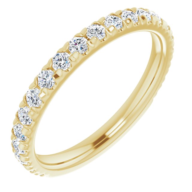 14K Yellow 1/2 CTW Lab-Grown Diamond Band