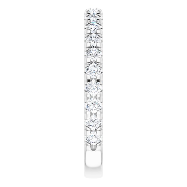14K White 1/2 CTW Lab-Grown Diamond Band