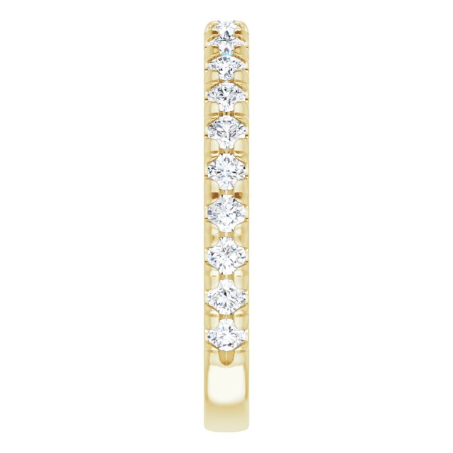 14K Yellow 1/2 CTW Lab-Grown Diamond Band